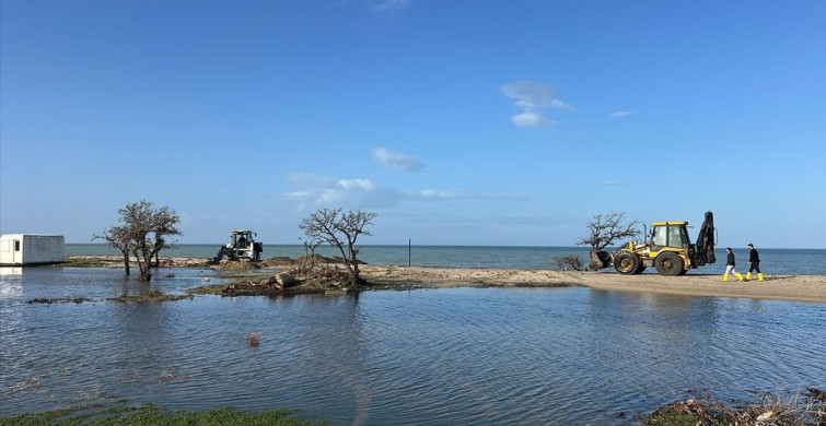 Saros Körfezi'nde Su Baskını Sonrası Acil Çalışmalar
