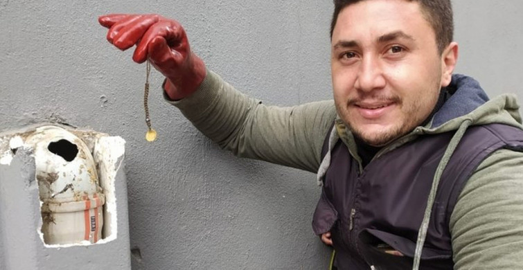 Manisa'da Şaşırtan Olay! Tıkalı Olan Su Borusundan Çeyrek Altın Çıktı