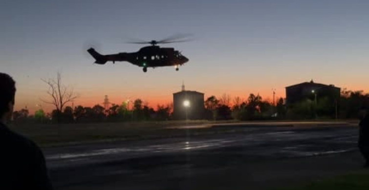 Şehit Abdurrahman Hilal'in cenazesi helikopterle Aksaray'a getirildi