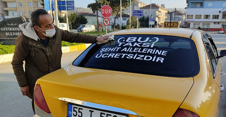Şehit Ailelerine Ücretsiz Taksi