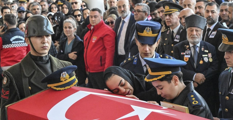 Şehit Hava Pilot Yarbay Gökhan Korkmaz İçin Cenaze Töreni Düzenlendi