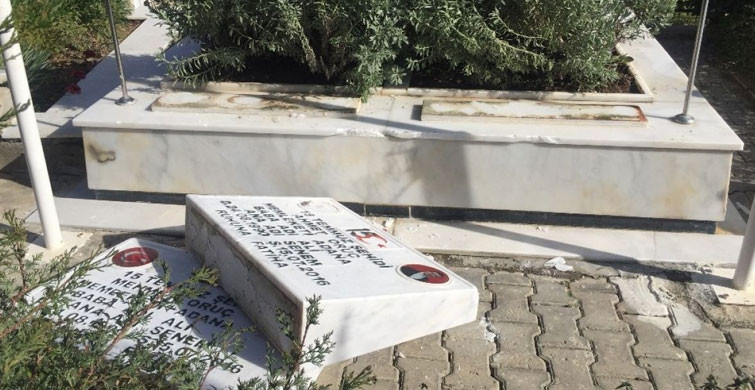 Şehit Mezarlarına Zarar Veren 5 Alçak Tutuklandı