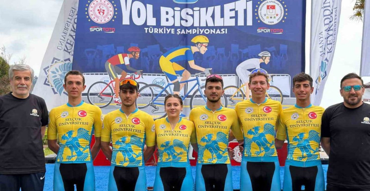 Selçuk Üniversitesi Yol Bisikletinde Türkiye Şampiyonu
