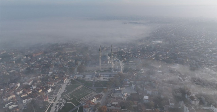 Selimiye Camii, Sis Bulutlarıyla Kaplanıyor