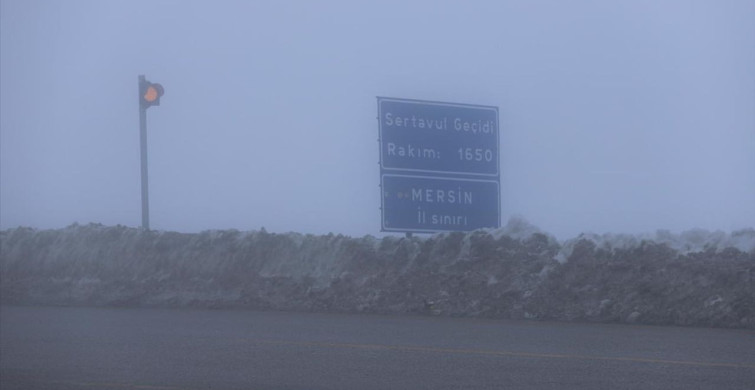 Sertavul Geçidi'nde Sis Etkili: Sürücülere Uyarı