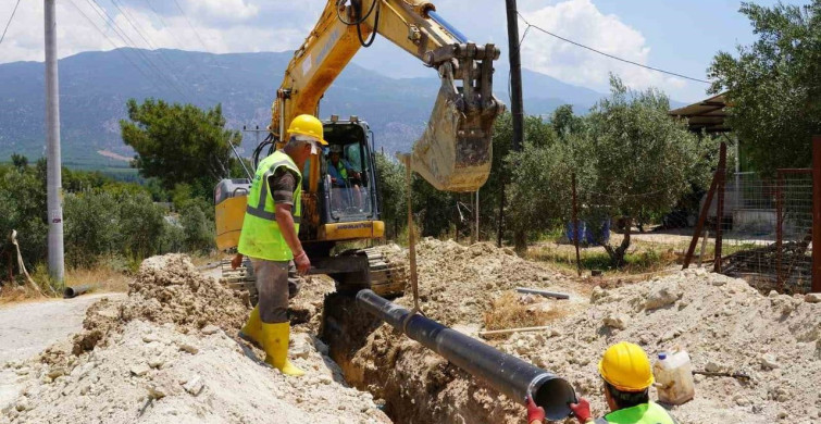 Seydikemer Gölbent’te içme suyu altyapısı yenileniyor