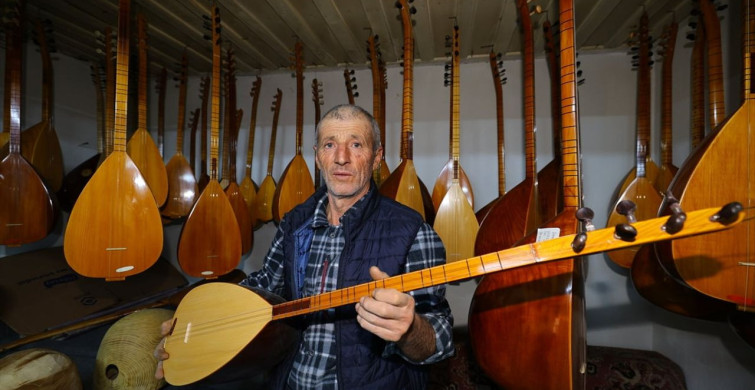 Seydikemer'in Bağlama Ustası Orhan Çınar'ın 37 Yıllık Tutkusu