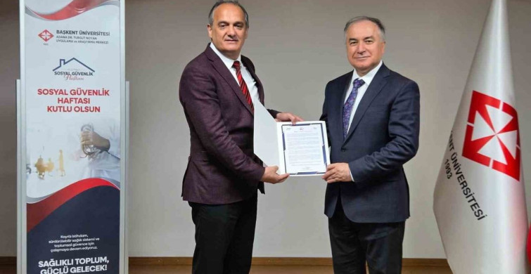 SGK, Başkent Üniversitesi Adana'ya Teşekkür Belgesi Takdim Etti