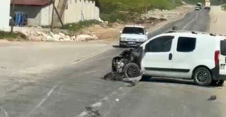 Siirt OSB'de Maddi Hasarlı Trafik Kazası