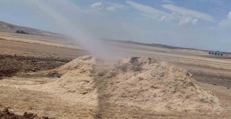Siirt’in Kurtalan ilçesinde anız yangını kontrol altına alındı