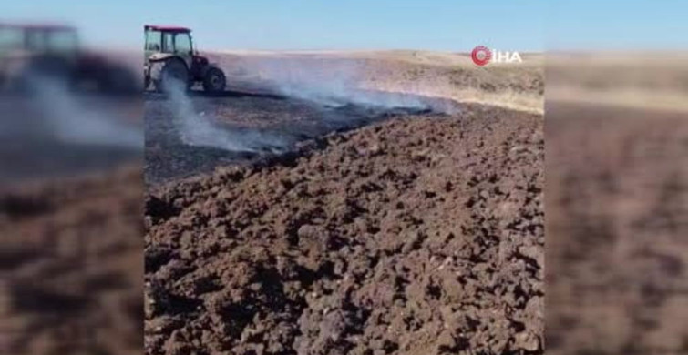 Siirt'te biçerdöver yangını 50 dönümlük ekili alanı harap etti