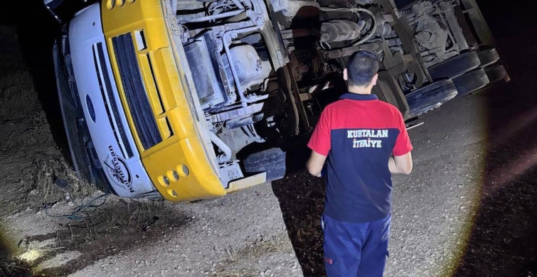 Siirt'te Devrilen Vincin Sürücüsü Yaralandı