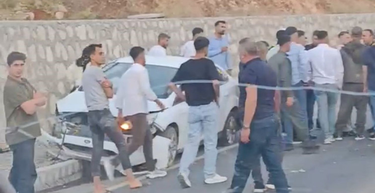 Siirt'te düğün konvoyunda kaza: 2 yaralı