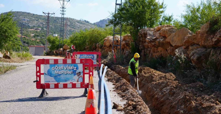 Silifke'de 30 yıllık su deposu yenilendi, 2 bin 100 metrelik hat tamamlandı