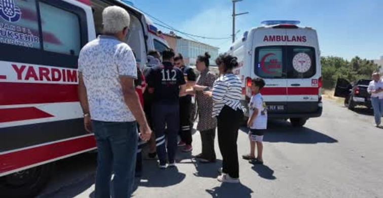 Silivri'deki yangında sağlık görevlisinin küçük kıza maske uyarısı gülümsetti
