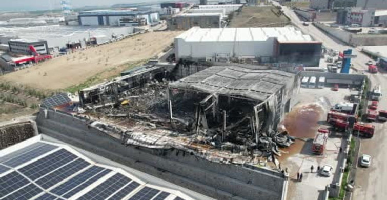 Sincan'daki İlaç Fabrikasında Yangın: Hasar Gün Aydınlanınca Ortaya Çıktı