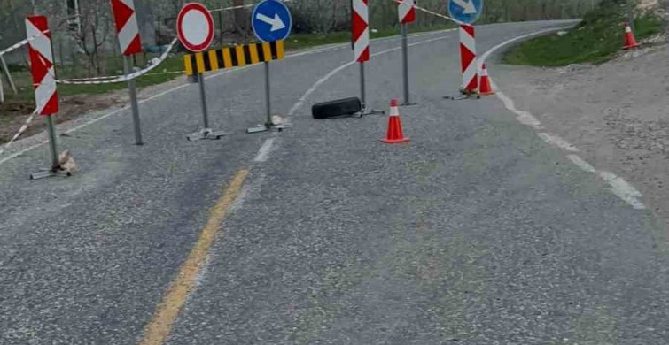 Sincik-Kahta Karayolu Göçük Nedeniyle Kapatıldı