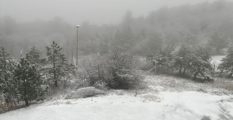 Sındırgı'da Kar Yağışı Etkili Oldu