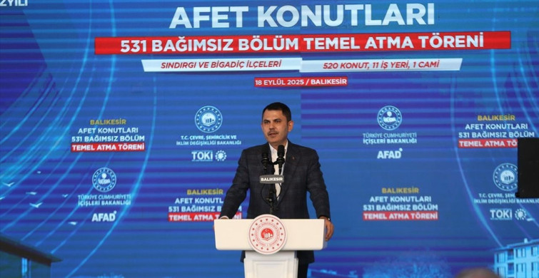 Sındırgı'da Temel Atma Töreni: Bakan Kurum'dan Yeni Konut Projeleri Müjdesi