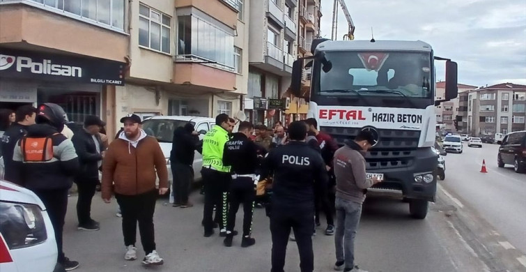 Sinop'ta Beton Mikseri Yaşlı Adamı Yardı