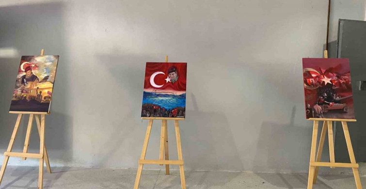 Sinop'ta 'irade bizim, zafer bizim' resim sergisi