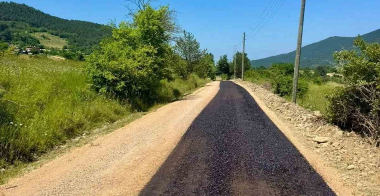 Sinop'ta köy yolları yenileniyor