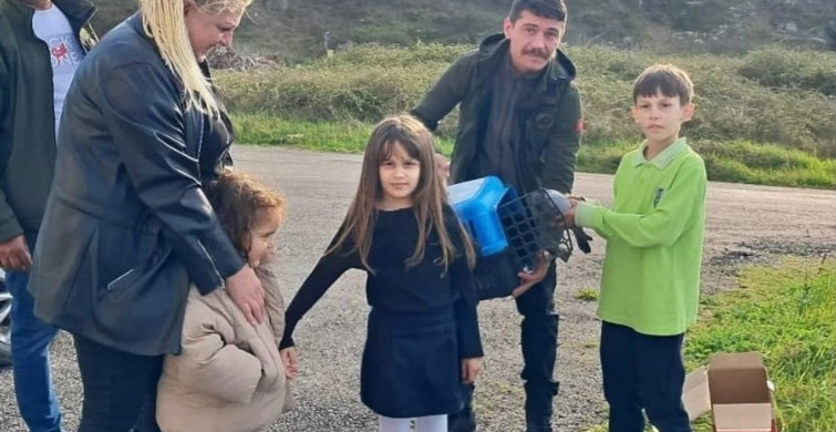 Sinop'ta Minik Öğrenciden Yaralı Güvercine Şefkat