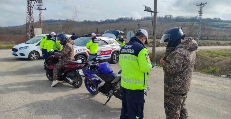 Sinop'ta Motosiklet Denetimi Artıyor