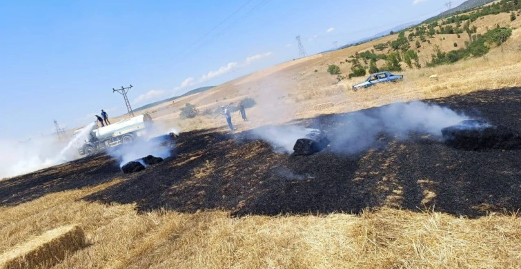 Sinop’ta saman balyalama makinesi yangına neden oldu