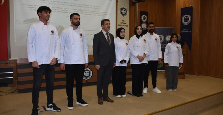 Şırnak Üniversitesi'nde Mutfak Öğrencilerine Ceket Giyme Töreni