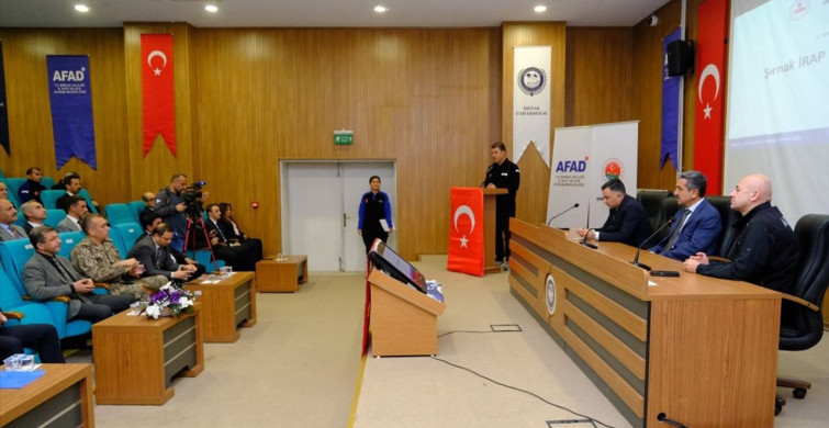 Şırnak'ta Afet Risk Azaltma Planı Toplantısı Gerçekleştirildi