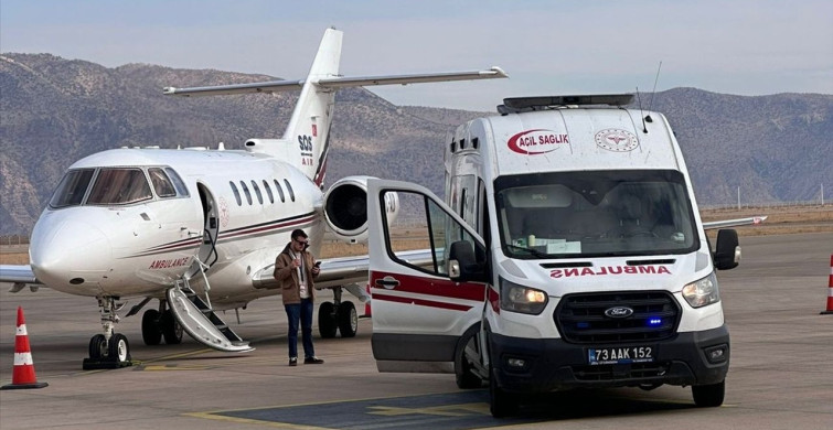 Şırnak'tan Ankara'ya Kalp Rahatsızlığı Olan Bebek Sevk Edildi