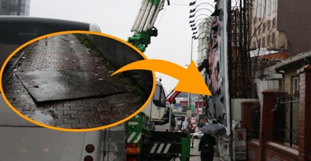 Şişli'de Kafasına Reklam Panosunun Parçası Düşen Kişi Öldü