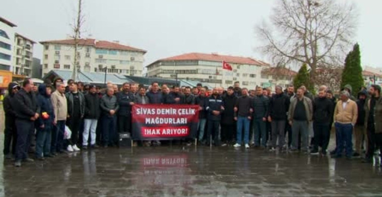 Sivas Demir Çelik Fabrikası İşçileri Hakkını Arıyor