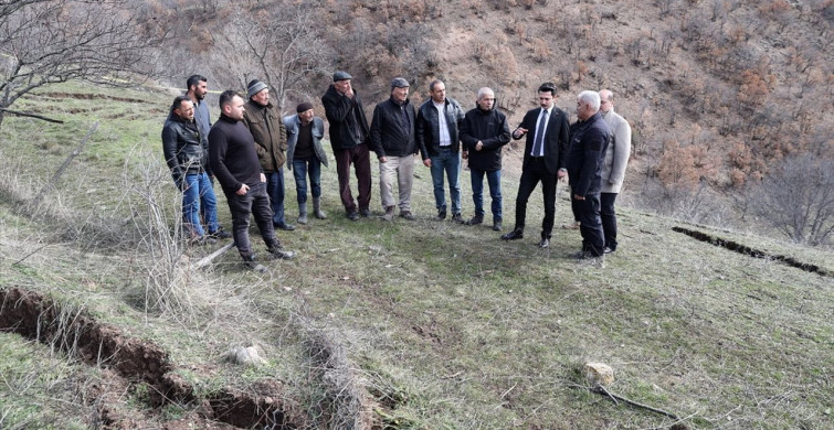 Sivas Koyulhisar'da Heyelan Sonrası İnceleme Başlatıldı