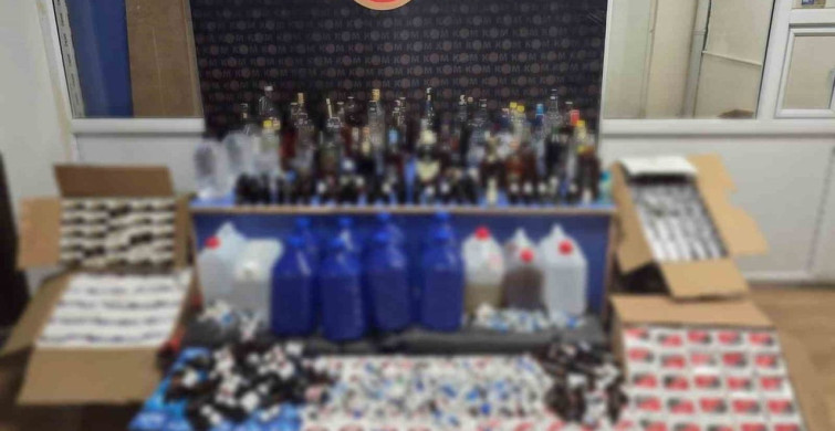 Sivas'ta Kaçak Alkol Operasyonu Gerçekleşti