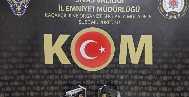 Sivas’ta Silah Kaçakçılığı Operasyonunda Tutuklama