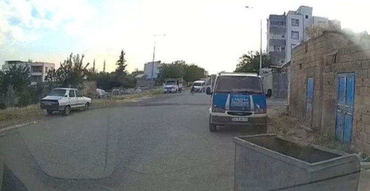 Siverek'te Bisikletli Çocuğun Yaralandığı Kaza Kamerada