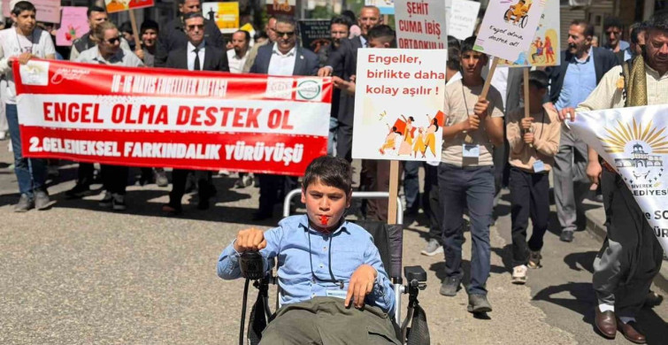 Siverek'te Engelliler Haftası Farkındalık Yürüyüşü