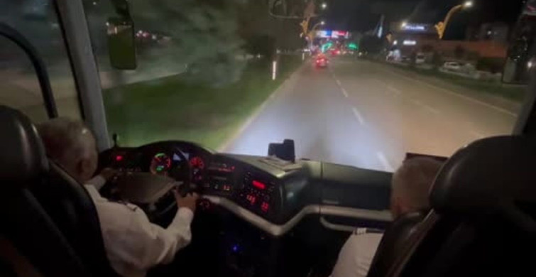 Sivil Trafik Jandarmaları Şehirlerarası Otobüslerde Görev Başında