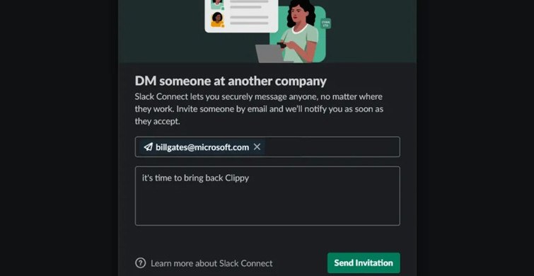 Slack'ten Özel Mesaj Atılabilecek