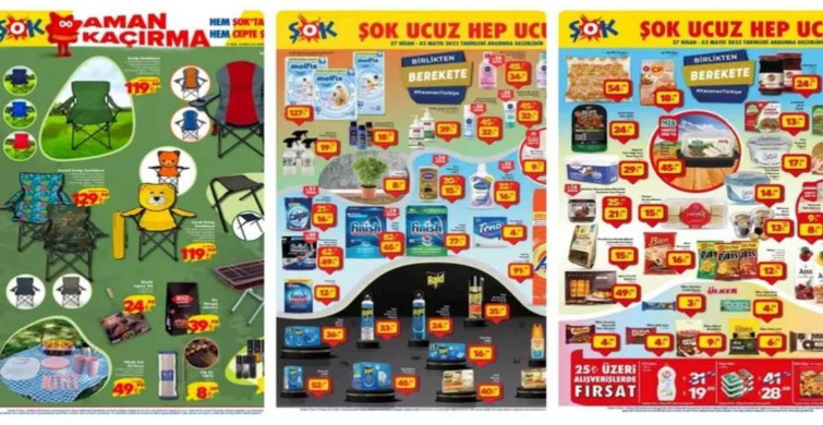 ŞOK market 27 Nisan-3 Mayıs aktüel ürünler kataloğunda yok yok! İşte ŞOK 27 Nisan Çarşamba indirimli fiyat listesi!