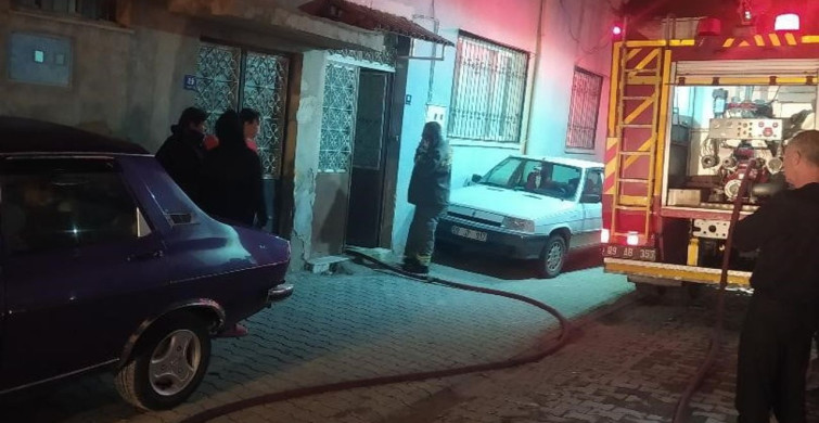 Söke'de Gece Yarısı Mutfak Yangını Paniği