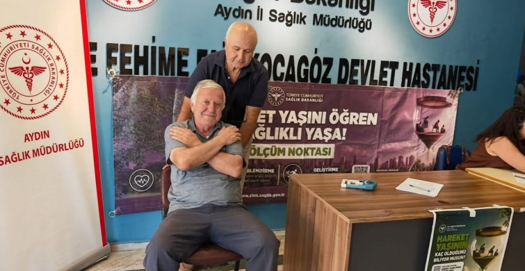 Söke'de vatandaşların hareket yaşı ölçüldü