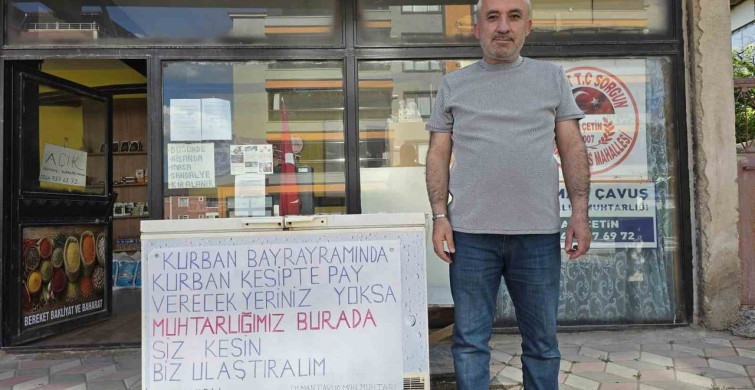 Sorgun'da Kurban Dayanışması