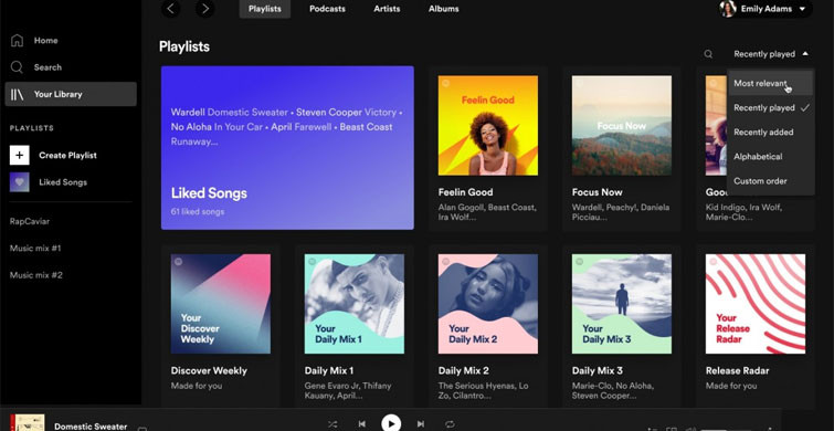 Spotify, Mobil Versiyona Benzeyen Yeni Görünümüne Kavuştu