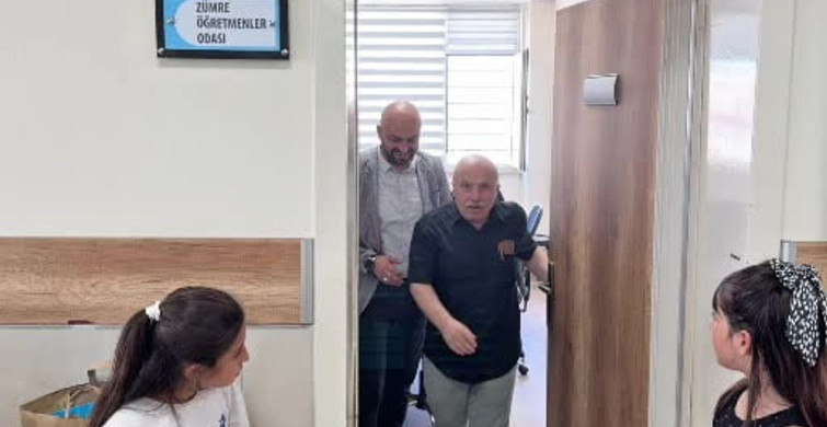 Sultanbeyli'de 37 yıllık öğretmene duygu dolu uğurlama: Öğrencilerinden konfetili sürpriz