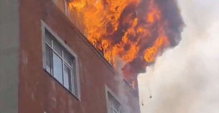 Sultangazi'de Yangın: 5. Kattan Düşen Kişi Ağır Yaralandı