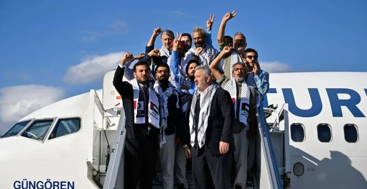 Sumud Filosu Kahramanları Türkiye’ye döndü: “Yaşasın Özgür Filistin!”