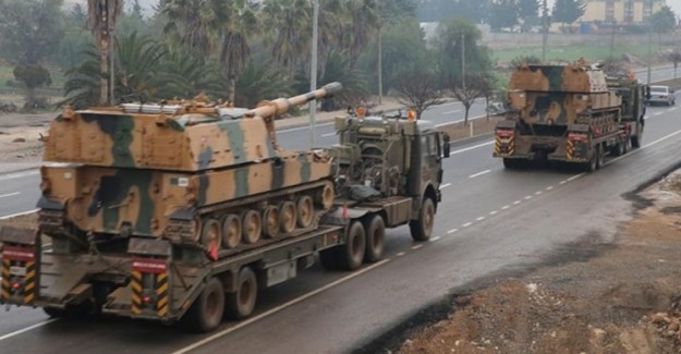 Suriye Sınırına Obüs Ve Tank Sevkiyatı